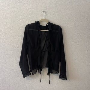 Aritzia Wilfred (L) Black Blouse